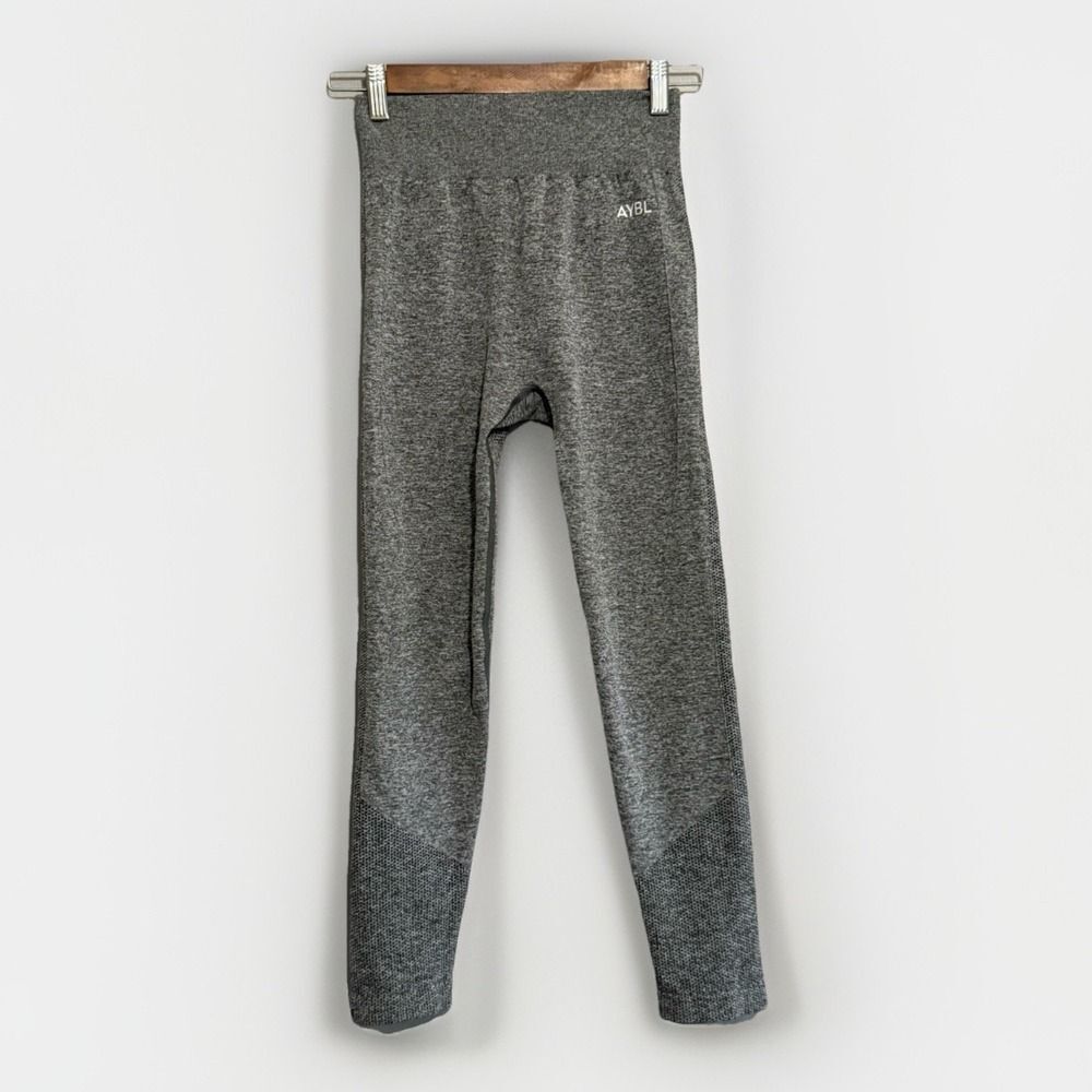 AYBL Motion Seamless Leggings Gym Workout Gray Slimming - Picture 2 of 13